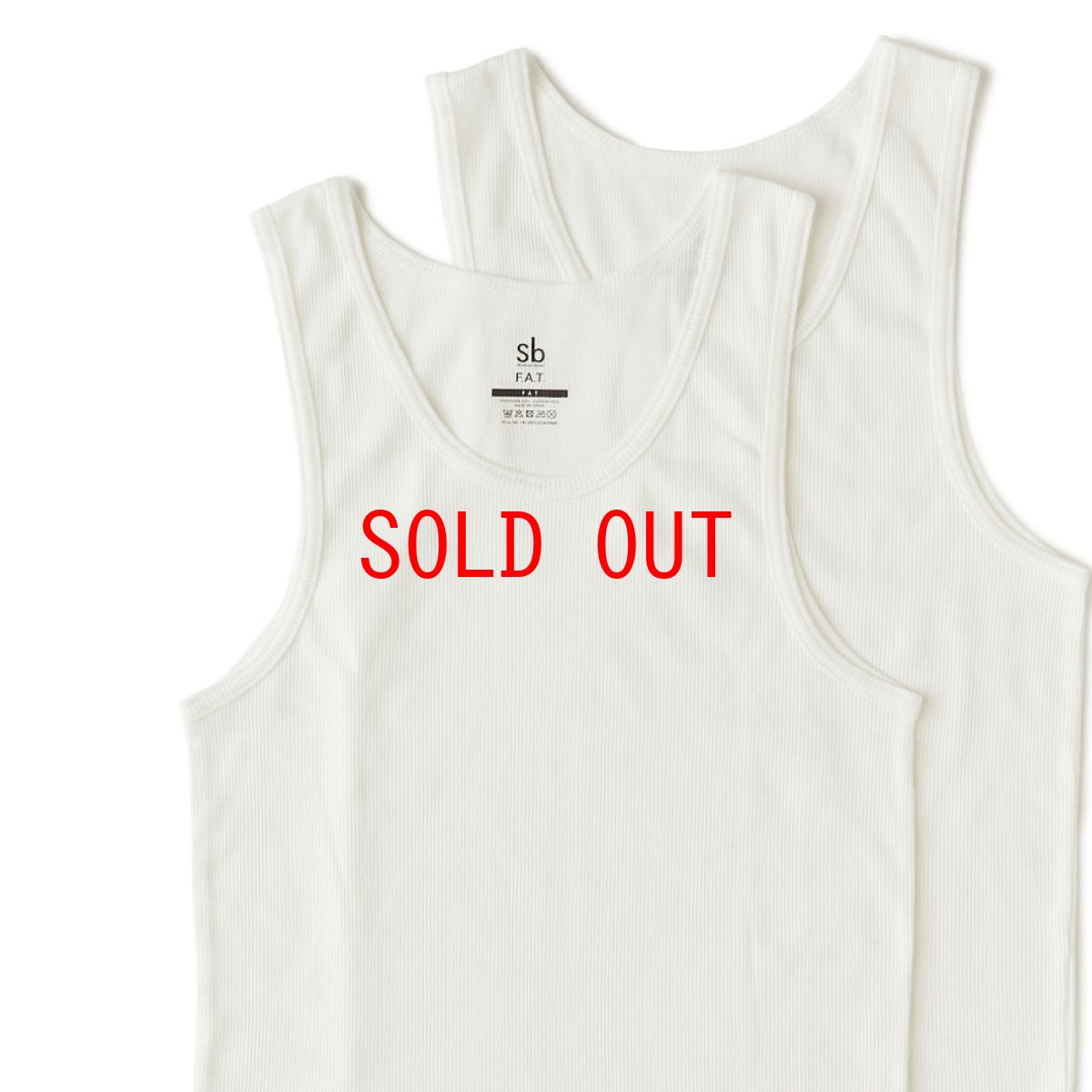 画像2: JT03 Rib Tank Top Shrink to Fit リブ タンク トップ (2)