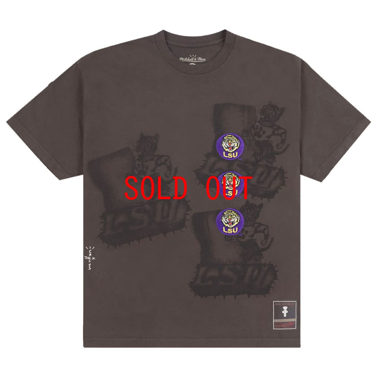 画像1: × Mitchell & Ness × UNIVERSITY OF Louisiana S/S Tee ミッチェルアンドネス ルイジアナ 半袖 Tシャツ (1)