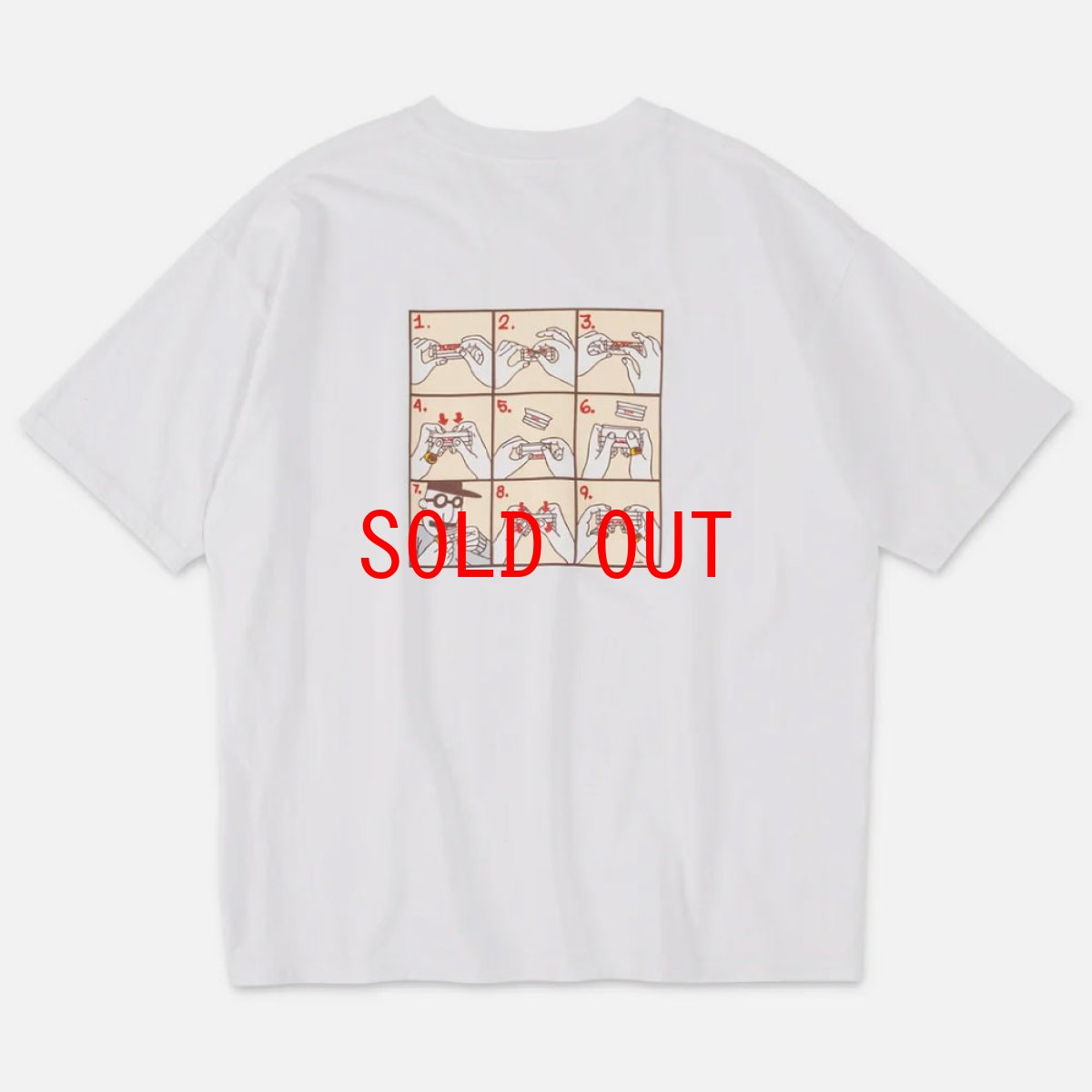 画像3: x RAW How to roll S/S Tee artwork by cleofus 半袖 Tシャツ (3)