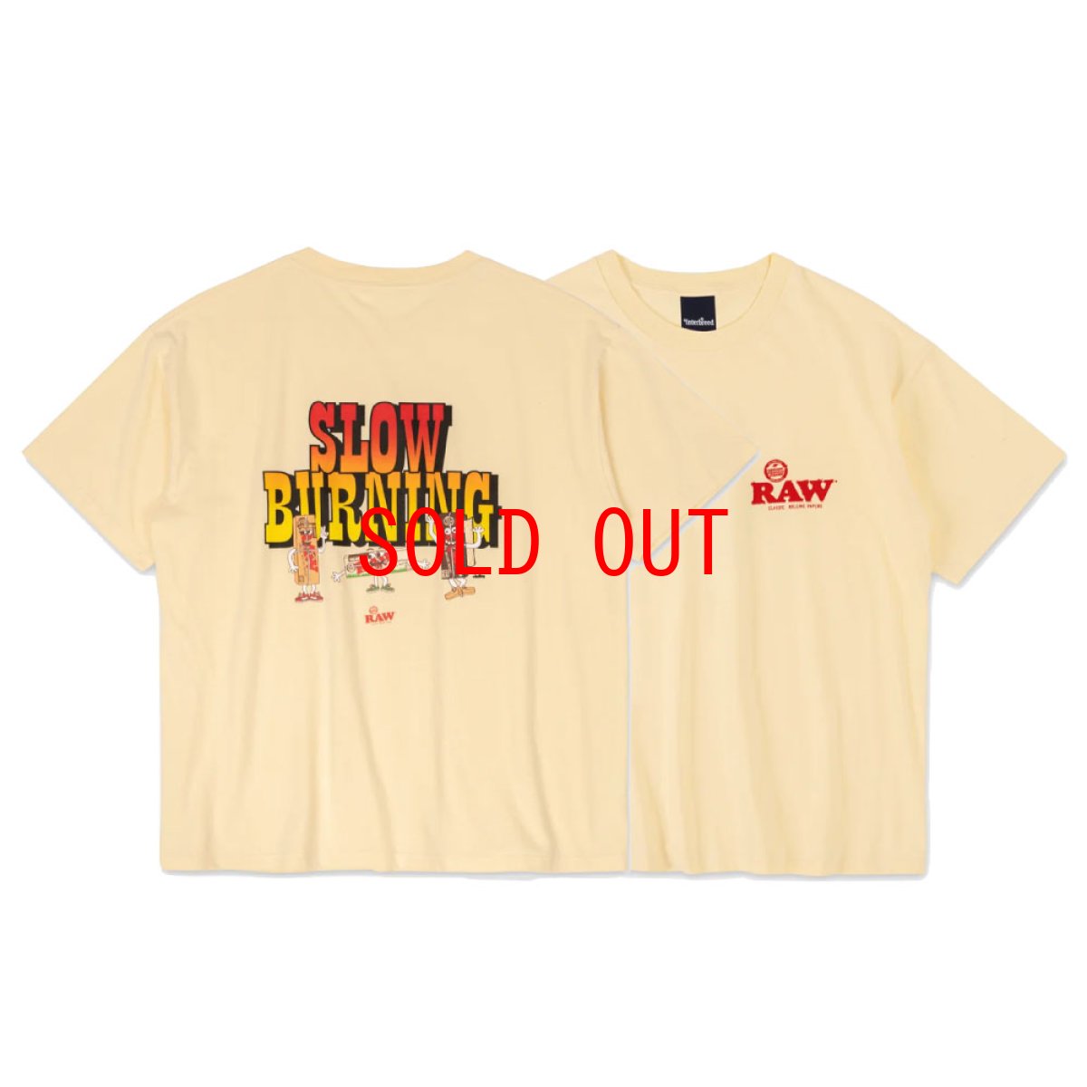 画像1: x RAW Slow Burning S/S Tee artwork by cleofus 半袖 Tシャツ (1)