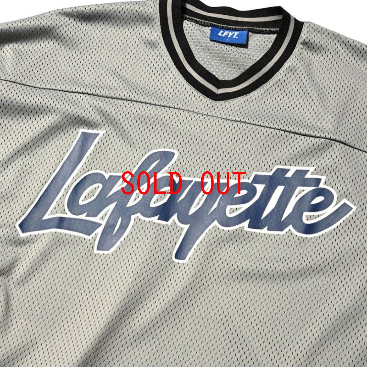 画像3: Script Logo Mesh Football Tee Grey 半袖 メッシュ Tシャツ (3)