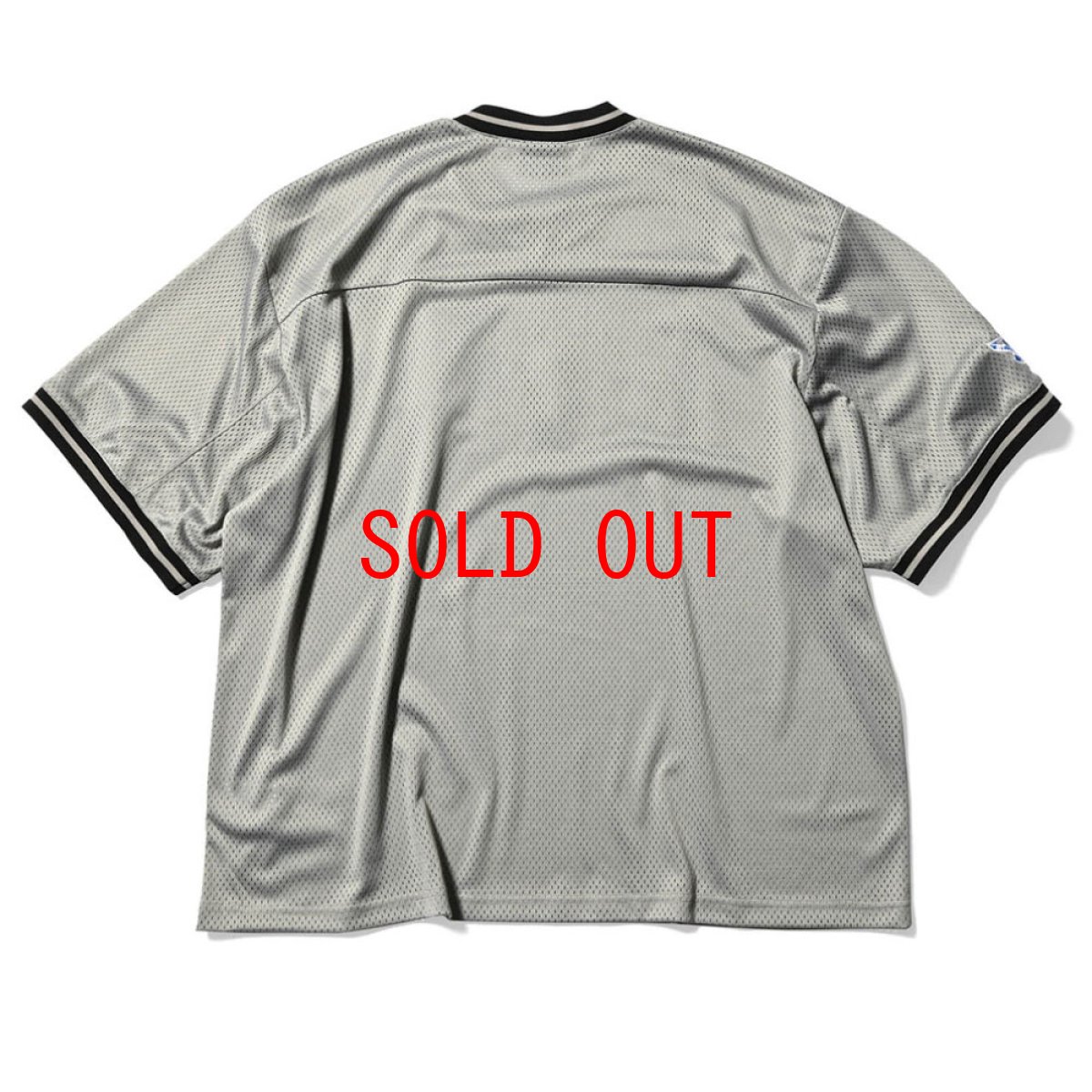 画像2: Script Logo Mesh Football Tee Grey 半袖 メッシュ Tシャツ (2)