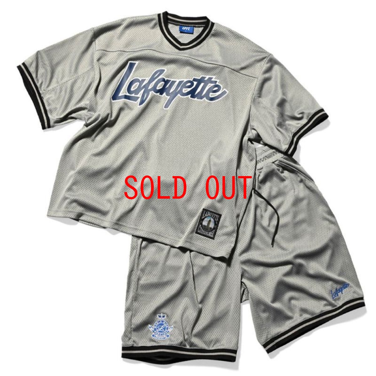 画像7: Script Logo Mesh Football Tee Grey 半袖 メッシュ Tシャツ (7)