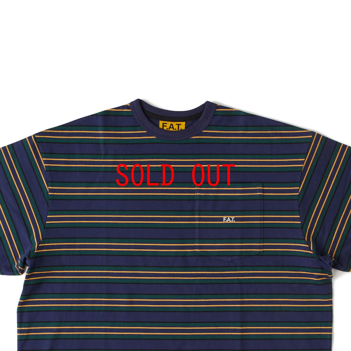 画像4: 【FAT 沖縄 Tシャツ セレクトショップ 通販】F.A.T. GIGANDA S/S Tee ボーダー 半袖 メンズ Navy (4)