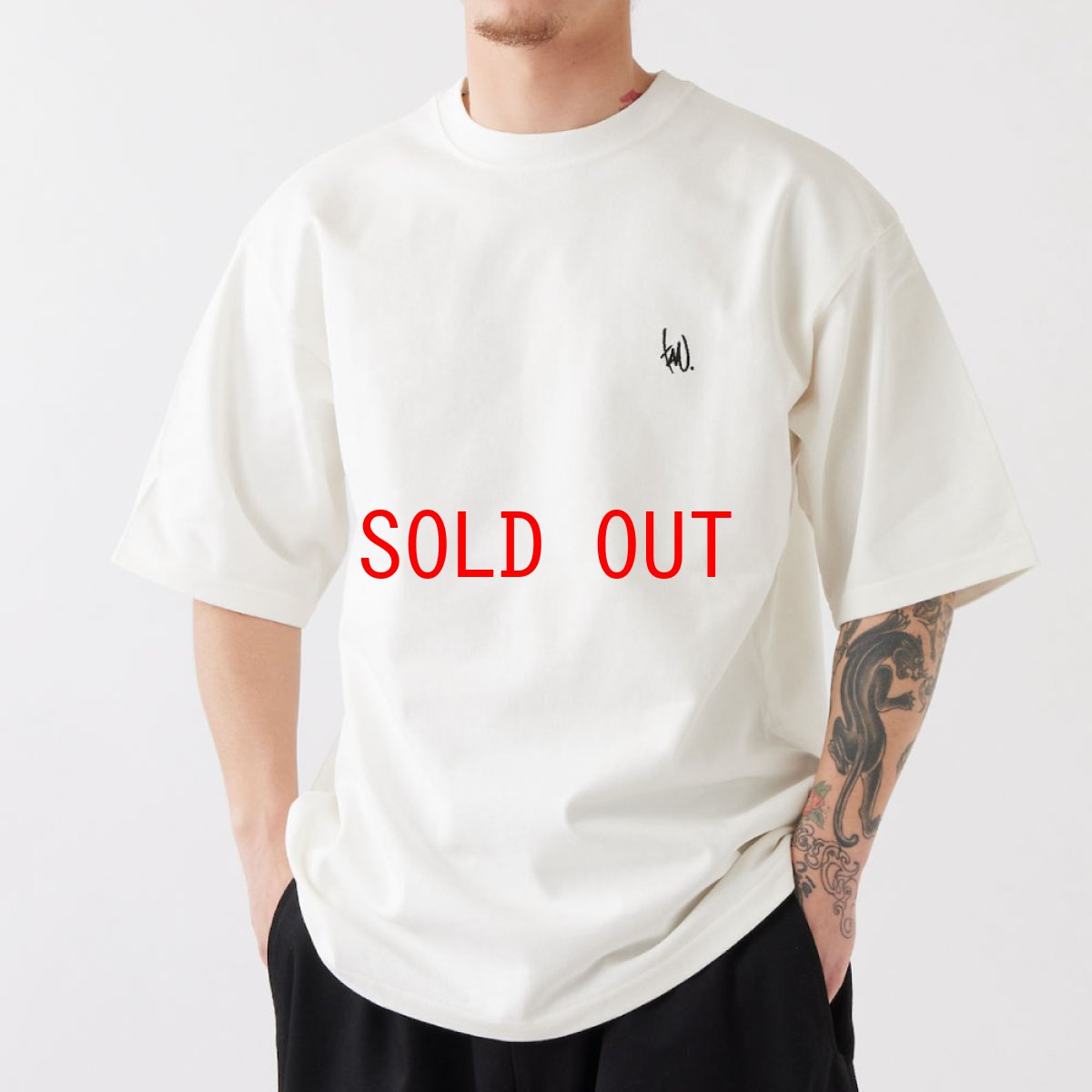 画像4: TAVU "SADE" S/S Tee White 半袖 ヘビーオンス Tシャツ (4)