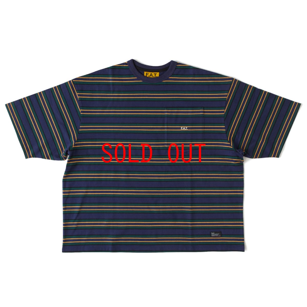 画像2: 【FAT 沖縄 Tシャツ セレクトショップ 通販】F.A.T. GIGANDA S/S Tee ボーダー 半袖 メンズ Navy (2)