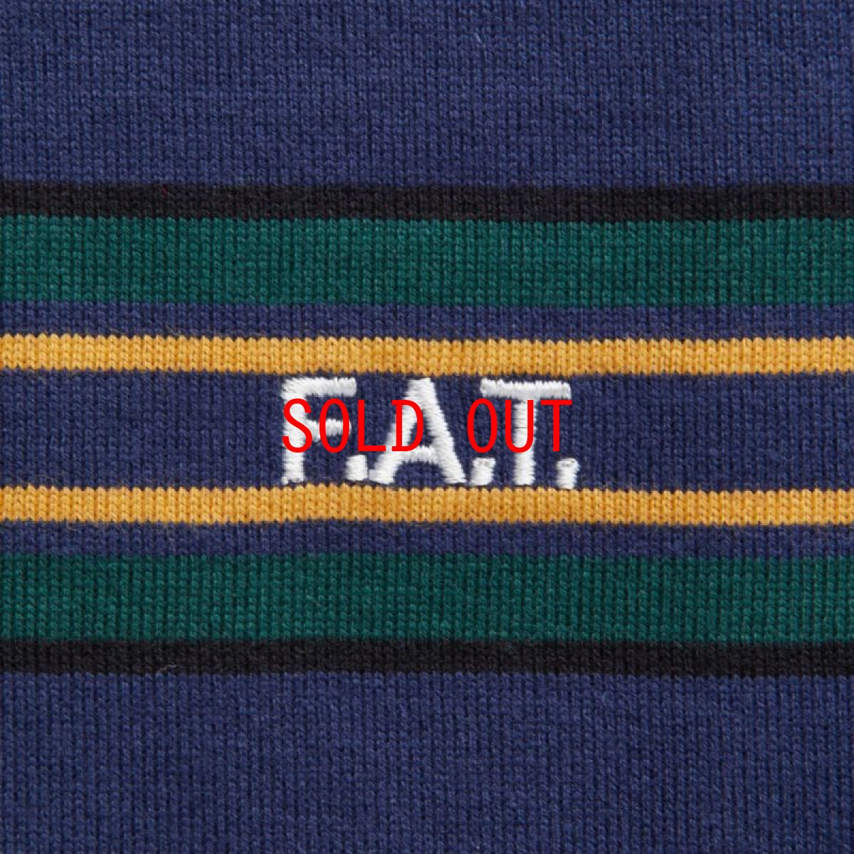 画像5: 【FAT 沖縄 Tシャツ セレクトショップ 通販】F.A.T. GIGANDA S/S Tee ボーダー 半袖 メンズ Navy (5)