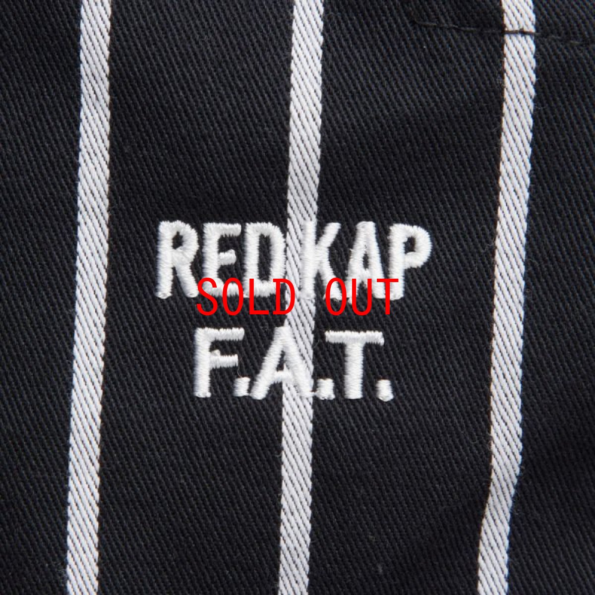 画像4: × Redkap OVERKAP Wide Chino Stripe Pants Black レッドキャップ ワイド チノ ストライプ パンツ (4)