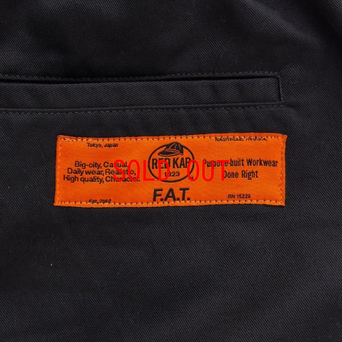 画像6: × Redkap FULLKAP Wide Chino Pants Black レッドキャップ ワイド チノ タイプ パンツ シルエット (6)