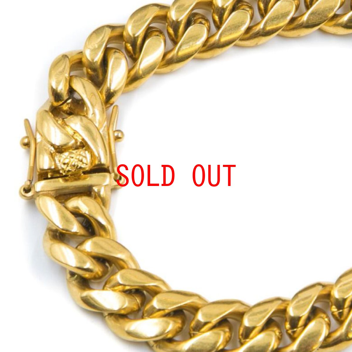 画像5: Miami Cuban Link Gold Bracelet 12mm ブレスレット ゴールド (5)