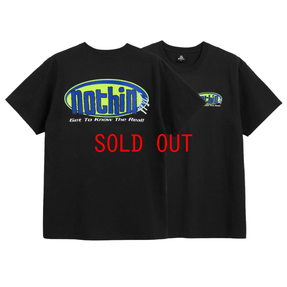 画像1: 【Nothin Special 沖縄 Tシャツ セレクトショップ】Get To Know S/S Tee BLK ロゴ 半袖 (1)
