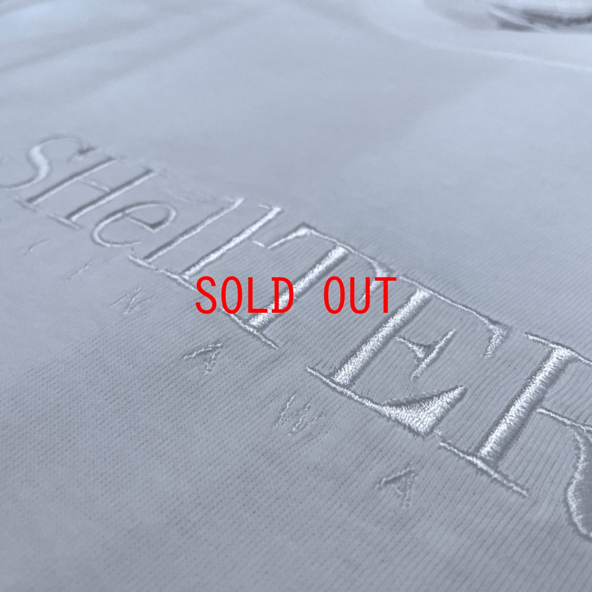 画像4: EMB Logo S/S Tee WHT 同色 刺繍 ロゴ 半袖 Tシャツ (4)