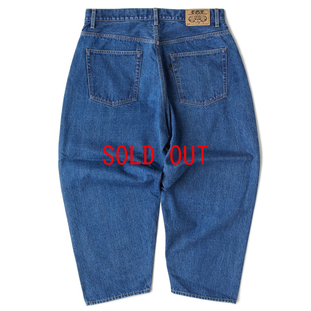 画像3: Bludozer Worn Wide Denim Pants ワイド デニム パンツ (3)