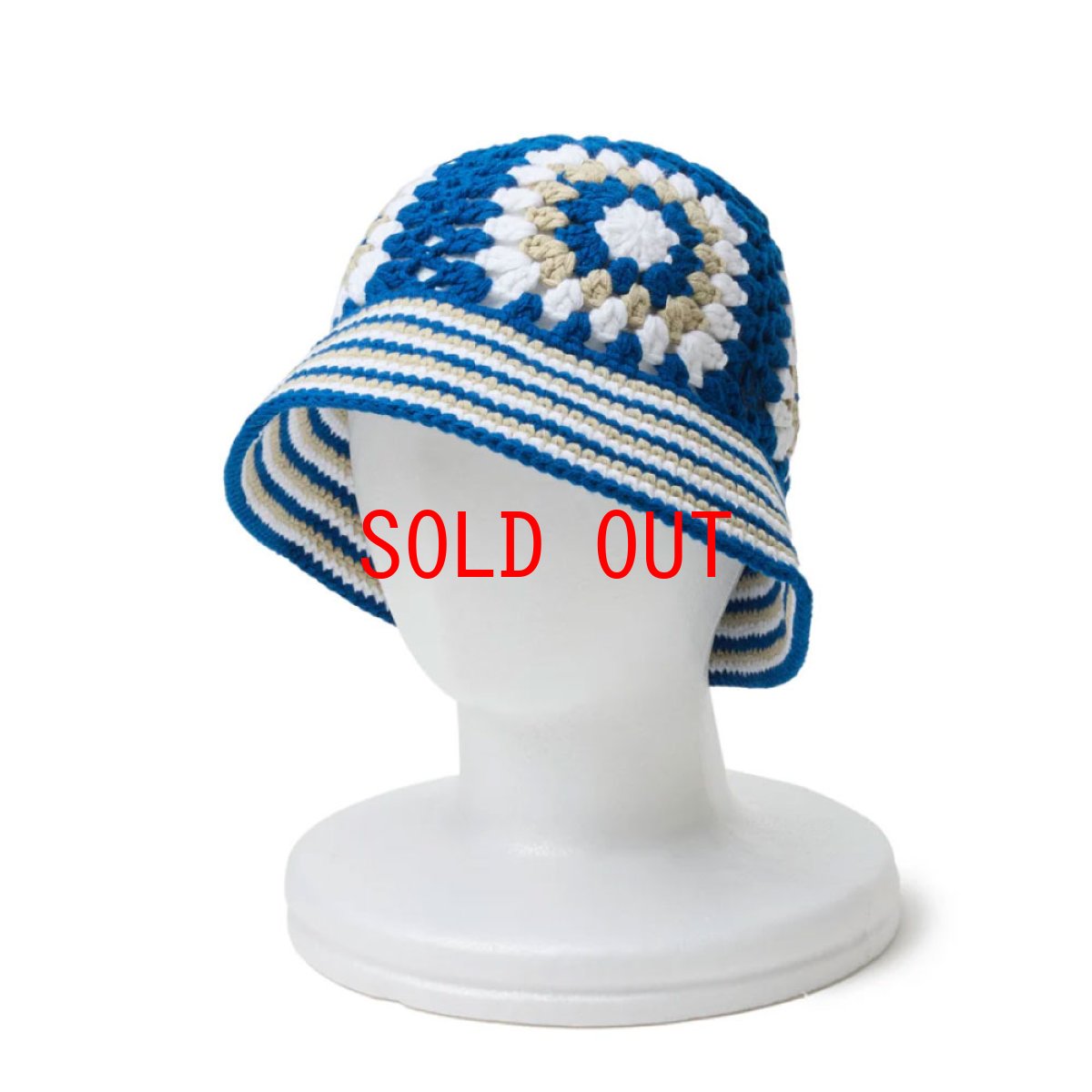 画像2: Croche Bucket Knit Hat クロシェ ニット バケット ハット キャップ 帽子 (2)