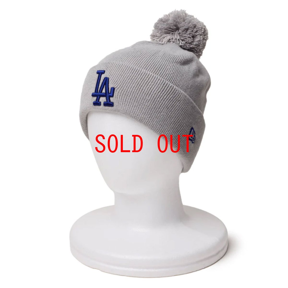 画像3: Los Angeles Dodgers MLB Team Logo PomPom Knit Cap ポンポン ニット リブ ロサンゼルス ドジャース キャップ 帽子 (3)
