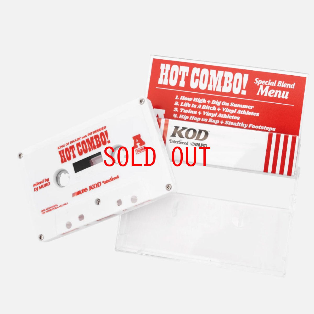 画像2: KING OF DIGGIN’ “Lunch Box Pack” Tee & MIx Tape コンボ パック ランチボックス カセット Tシャツ (2)