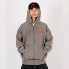 画像10: KING OF DIGGIN’ Faded Zip Sweat Hoodie” Washed ジップ スウェットフーディ ヘヴィ 12.4oz DJ MURO (10)