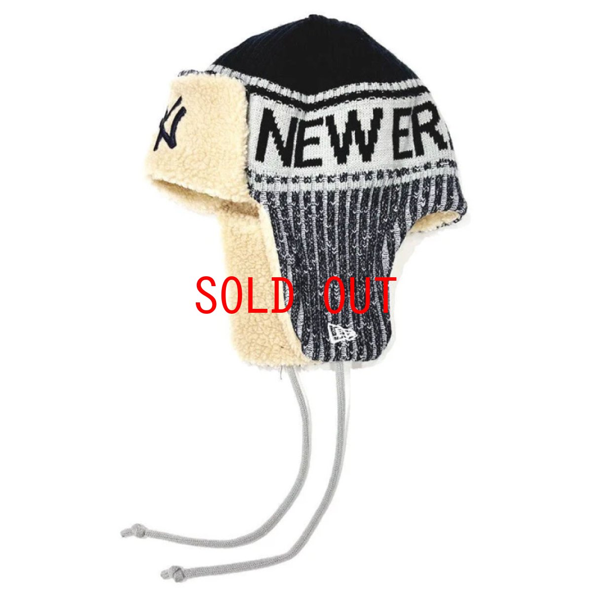 画像3: MLB New York Yankees Knit Trapper ニューヨーク・ヤンキース ニット トラッパー キャップ 帽子 (3)