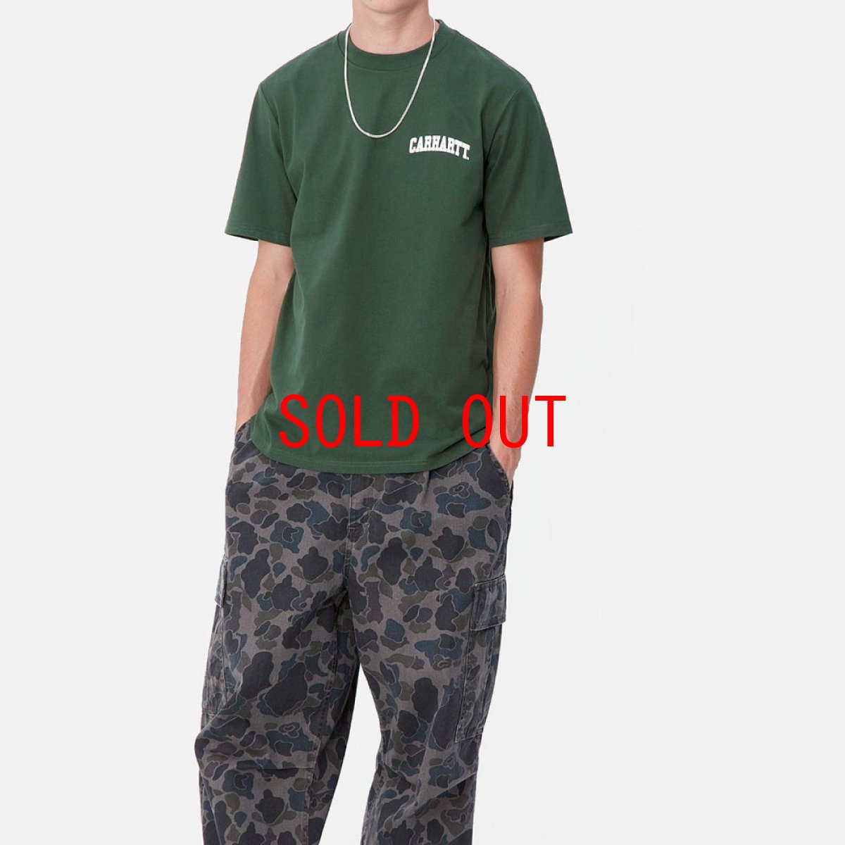 画像6: University Small Script S/S Arch Logo Tee GRN ロゴ 半袖 アーチロゴ カレッジ Tシャツ (6)