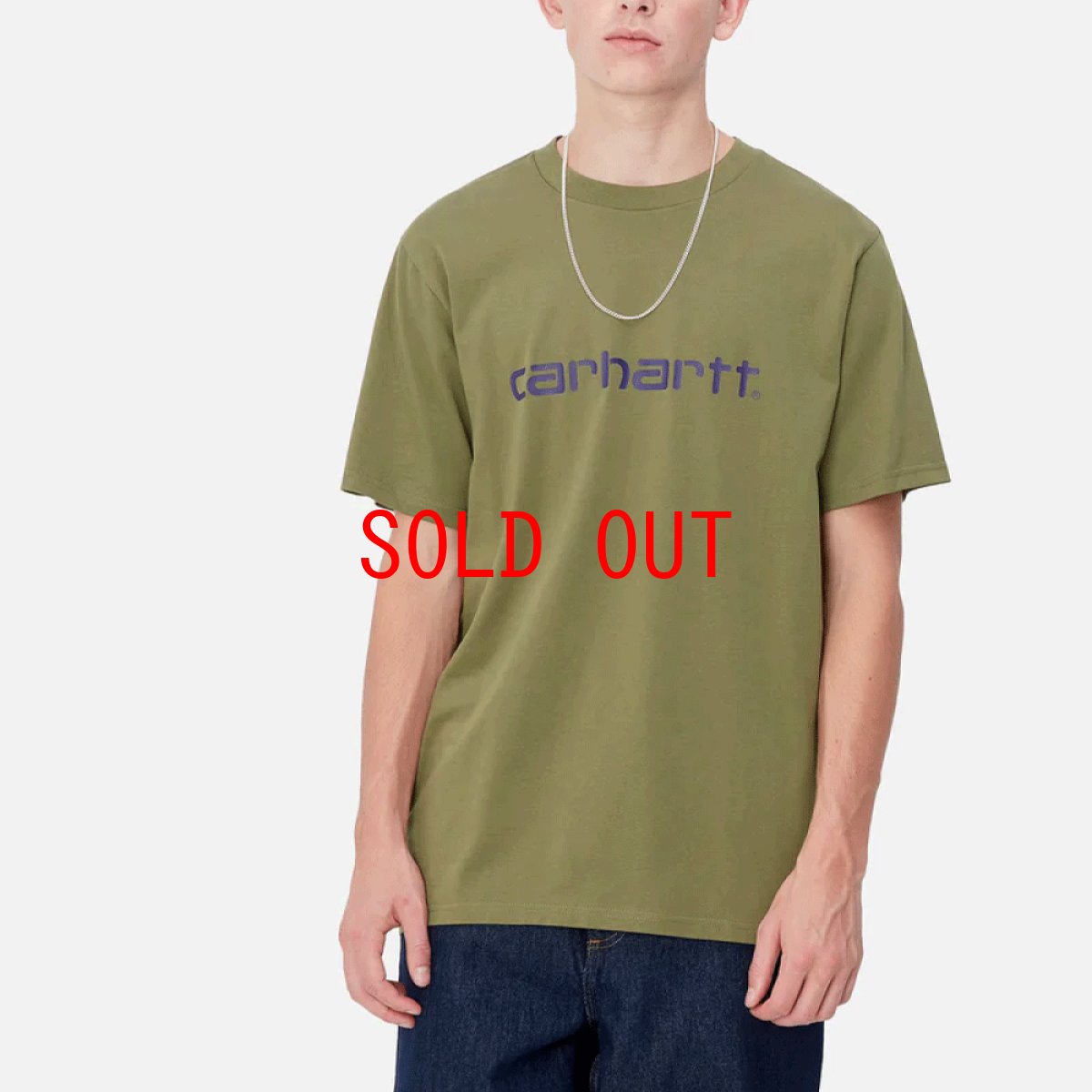 画像1: Scriptlogo S/S Tee capulet aura Green 半袖 ロゴ Tシャツ (1)