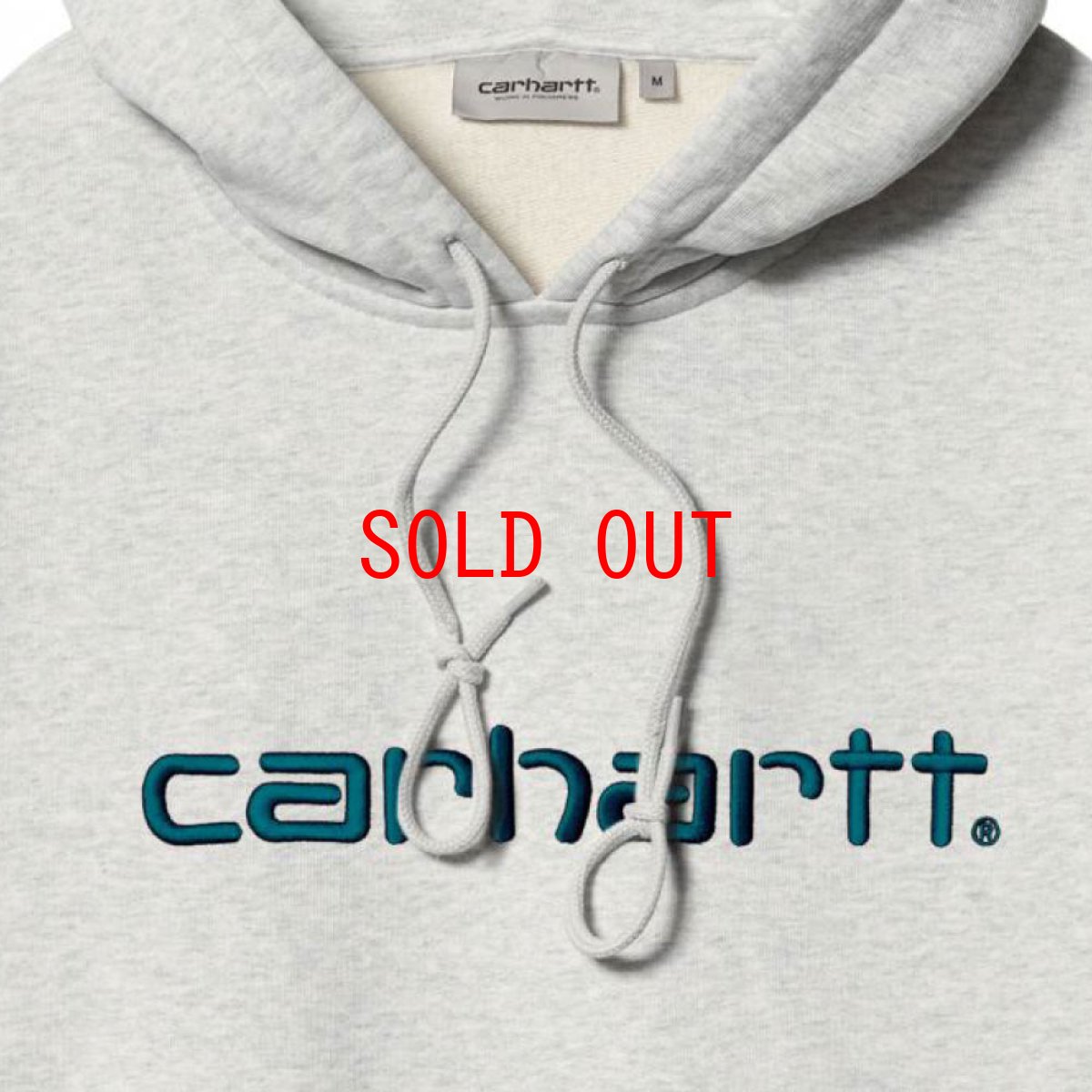 画像4: Hooded Logo Sweat Ash Heather フーデッド カーハート スウェット シャツ (4)