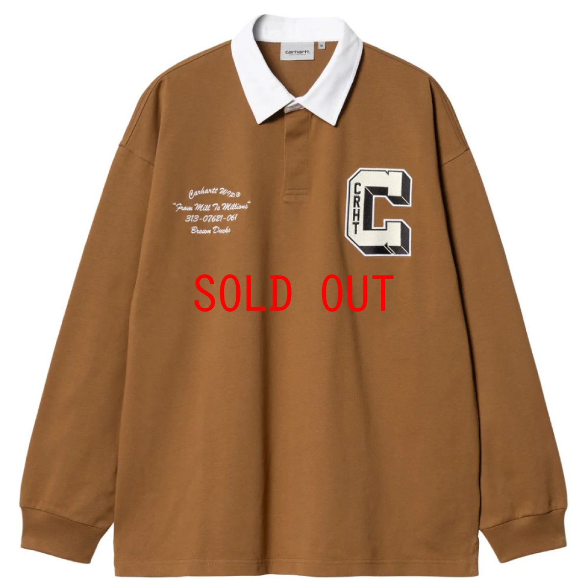 画像5: Brown Ducks L/S Rugby Shirt BRN 長袖 ラグジャー ラグビー シャツ (5)