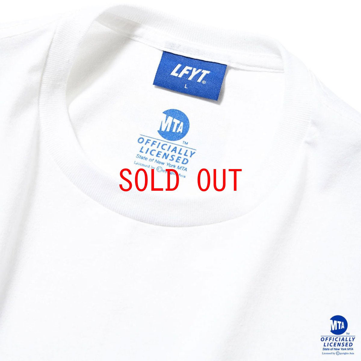 画像4: × MTA Logo S/S Tee WHT エムティーエー オフィシャル メトロ 半袖 Tシャツ (4)