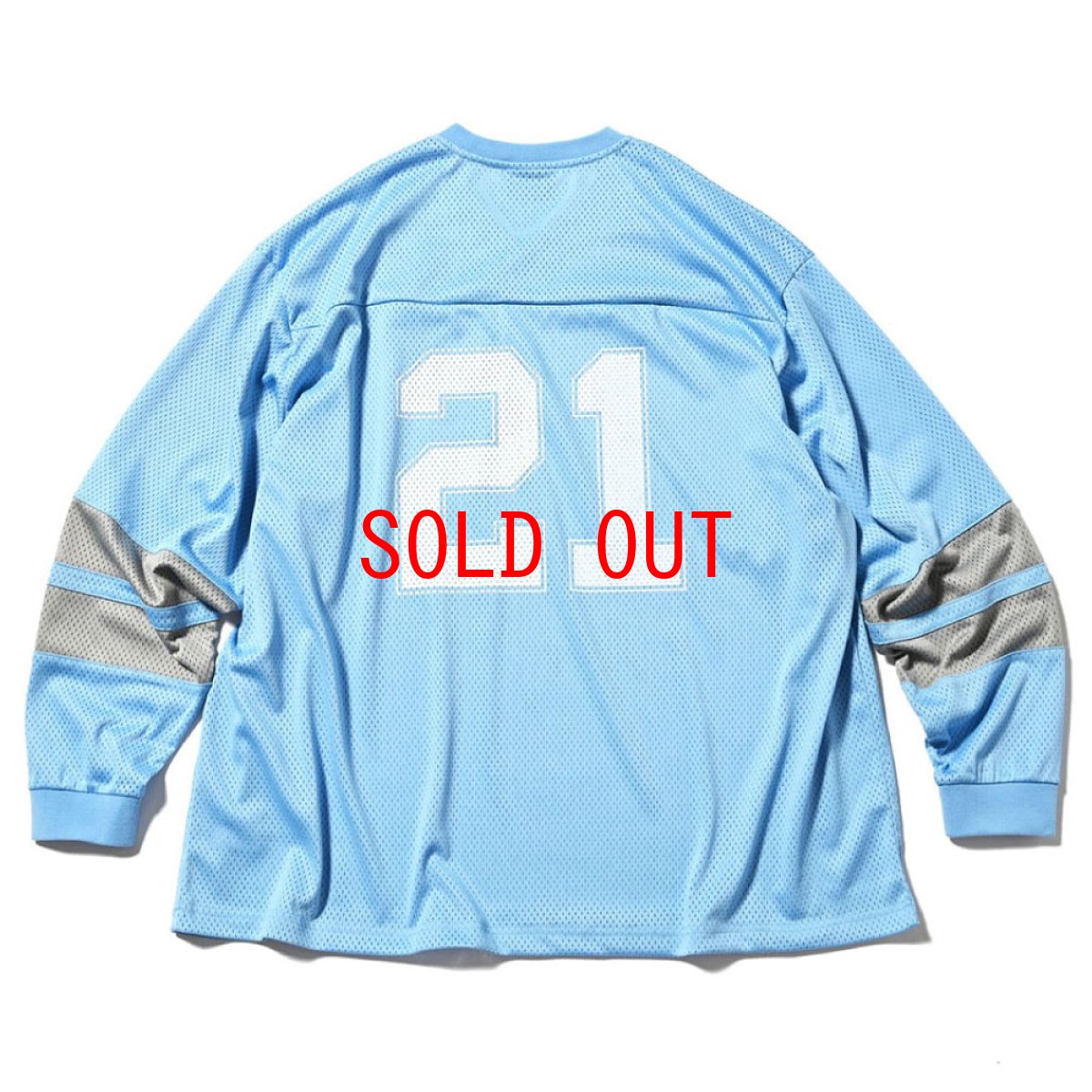 画像3: 21th Anniversary Football Shirt BLU 長袖 Vネック フットボール シャツ (3)
