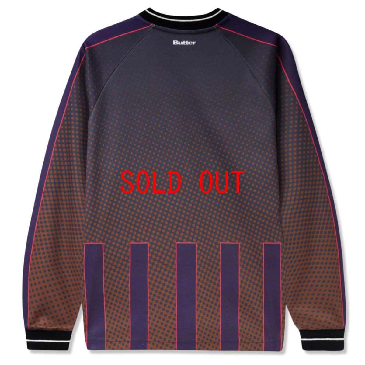 画像2: Butter L/S Jersey Game Shirt BRN 長袖 サッカー ジャージ ゲーム シャツ (2)
