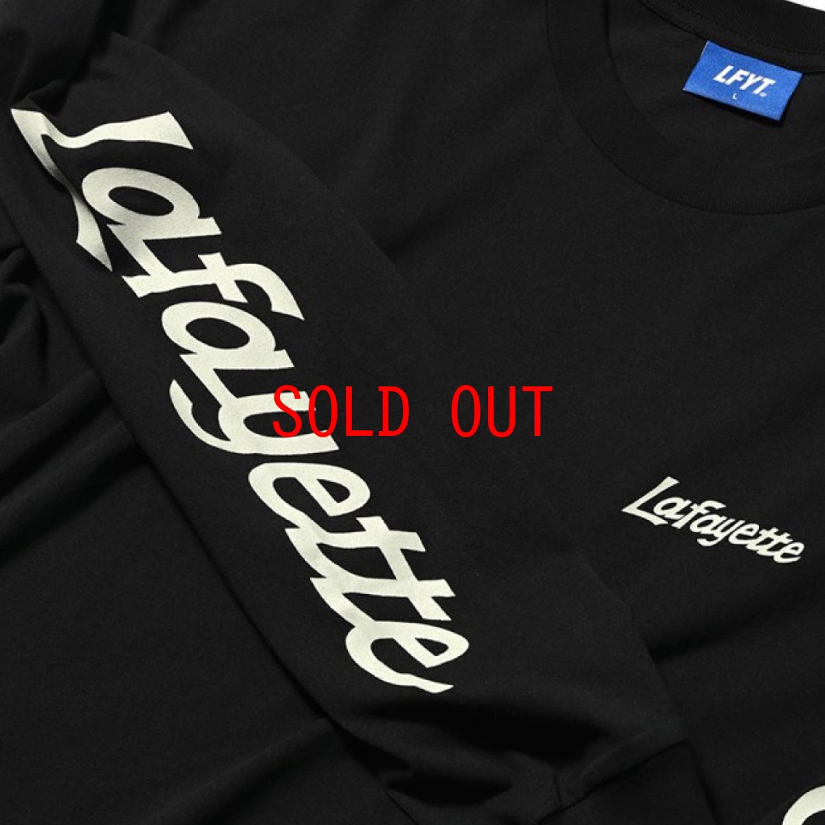 画像3: Sport Lafayette Logo L/S Tee BLK ボックスシルエット 長袖 Tシャツ (3)