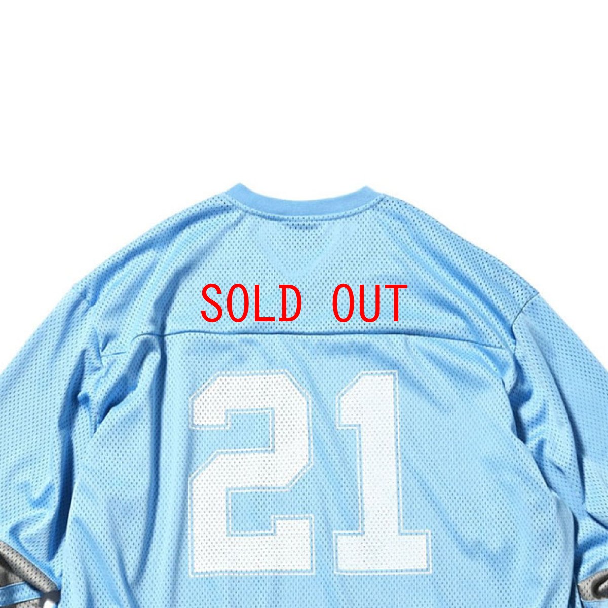 画像7: 21th Anniversary Football Shirt BLU 長袖 Vネック フットボール シャツ (7)