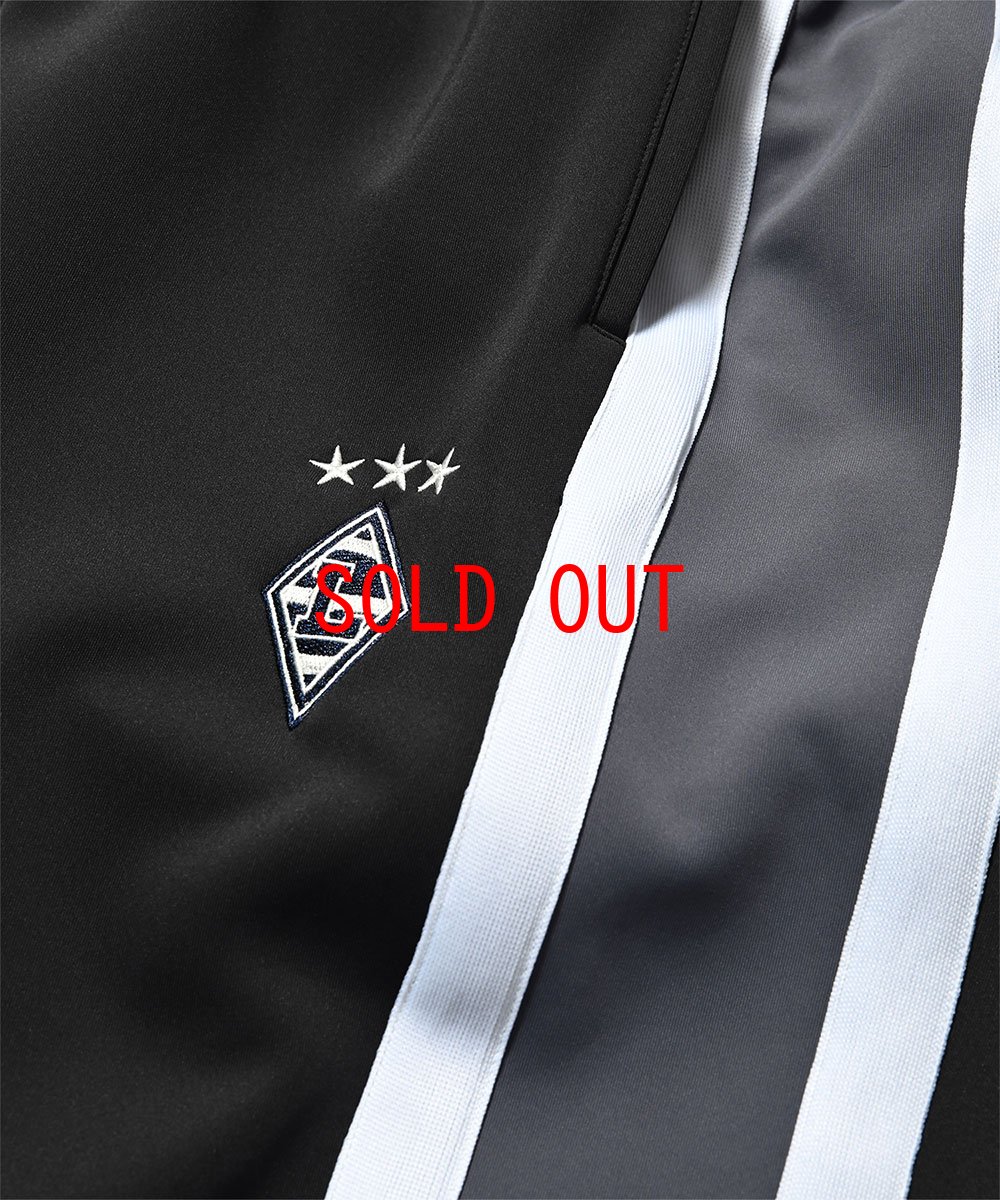 画像5: Striped Jersey Track Pants BLK ジャージ サイドライン チーム エンブレム トラック パンツ (5)