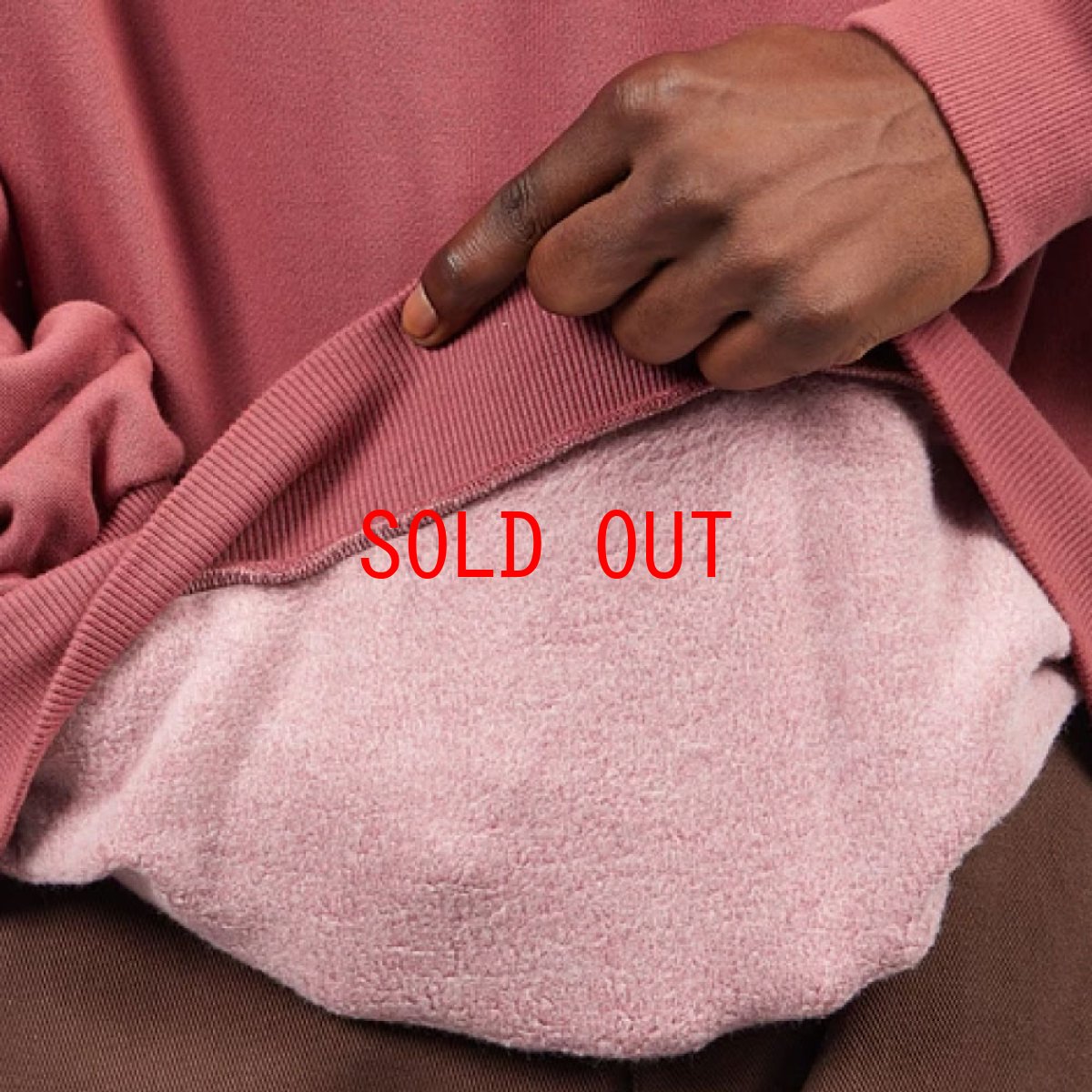 画像4: Cord Logo Crewneck Sweatshirt Rhubard MRN コーデュロイ ロゴ クルーネック スウェット シャツ (4)