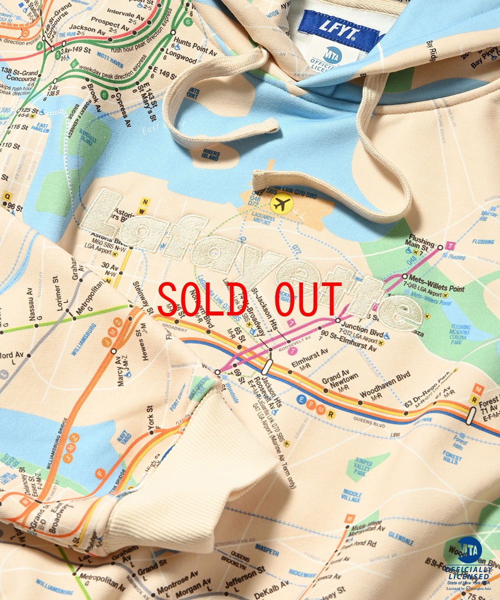 画像4: × MTA Subway Map Logo Sweat Hoodie プルオーバー パーカー メトロ エムティーエー スウェット フーディー (4)