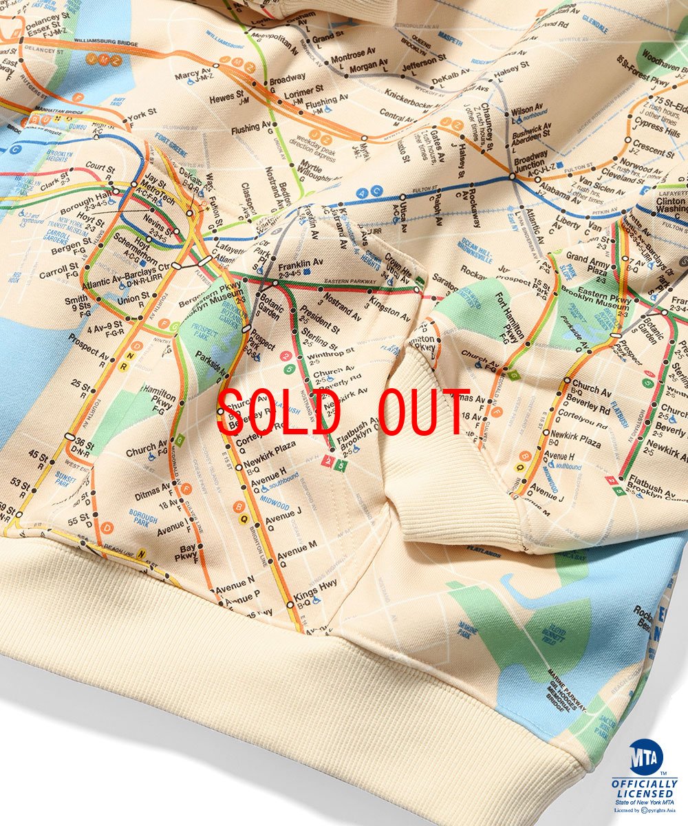 画像6: × MTA Subway Map Logo Sweat Hoodie プルオーバー パーカー メトロ エムティーエー スウェット フーディー (6)