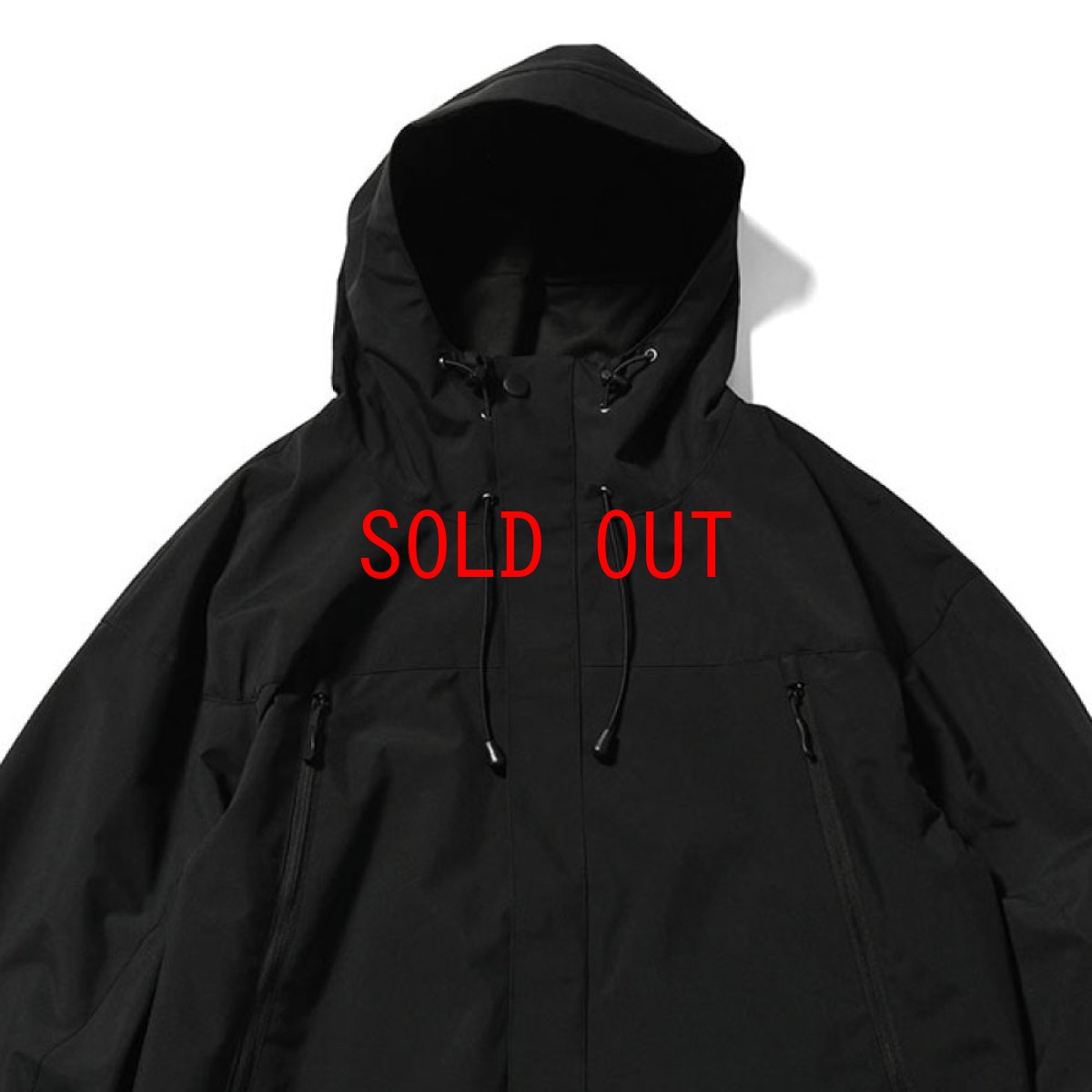 画像4: 2 Layer Polyerter Jacket BLK マウンテン パーカー ナイロン ジャケット (4)