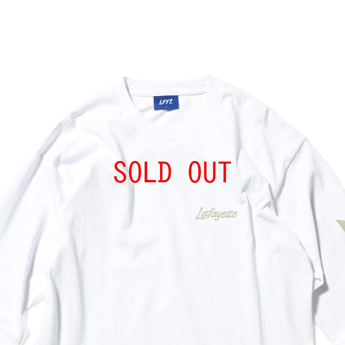 画像6: Sport Lafayette Logo L/S Tee WHT ボックスシルエット 長袖 Tシャツ (6)