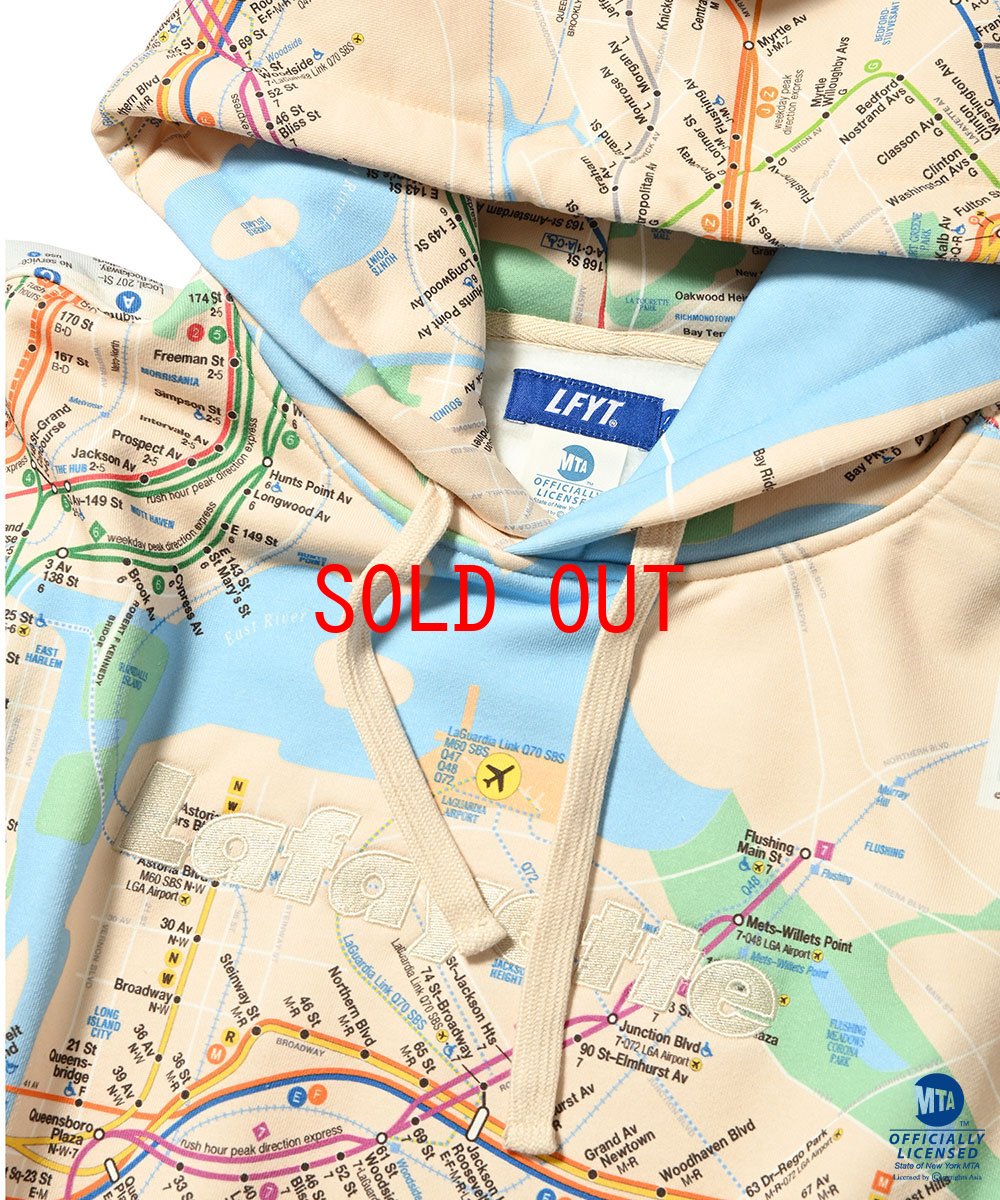 画像3: × MTA Subway Map Logo Sweat Hoodie プルオーバー パーカー メトロ エムティーエー スウェット フーディー (3)