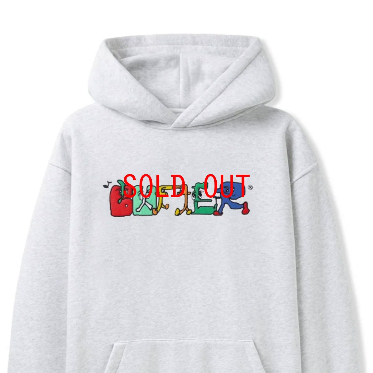 画像3: Zorched Pullover Hood Sweatshirt Ash GRY ロゴ スウェット フーディー パーカー (3)