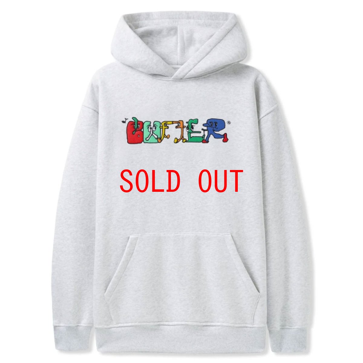 画像1: Zorched Pullover Hood Sweatshirt Ash GRY ロゴ スウェット フーディー パーカー (1)