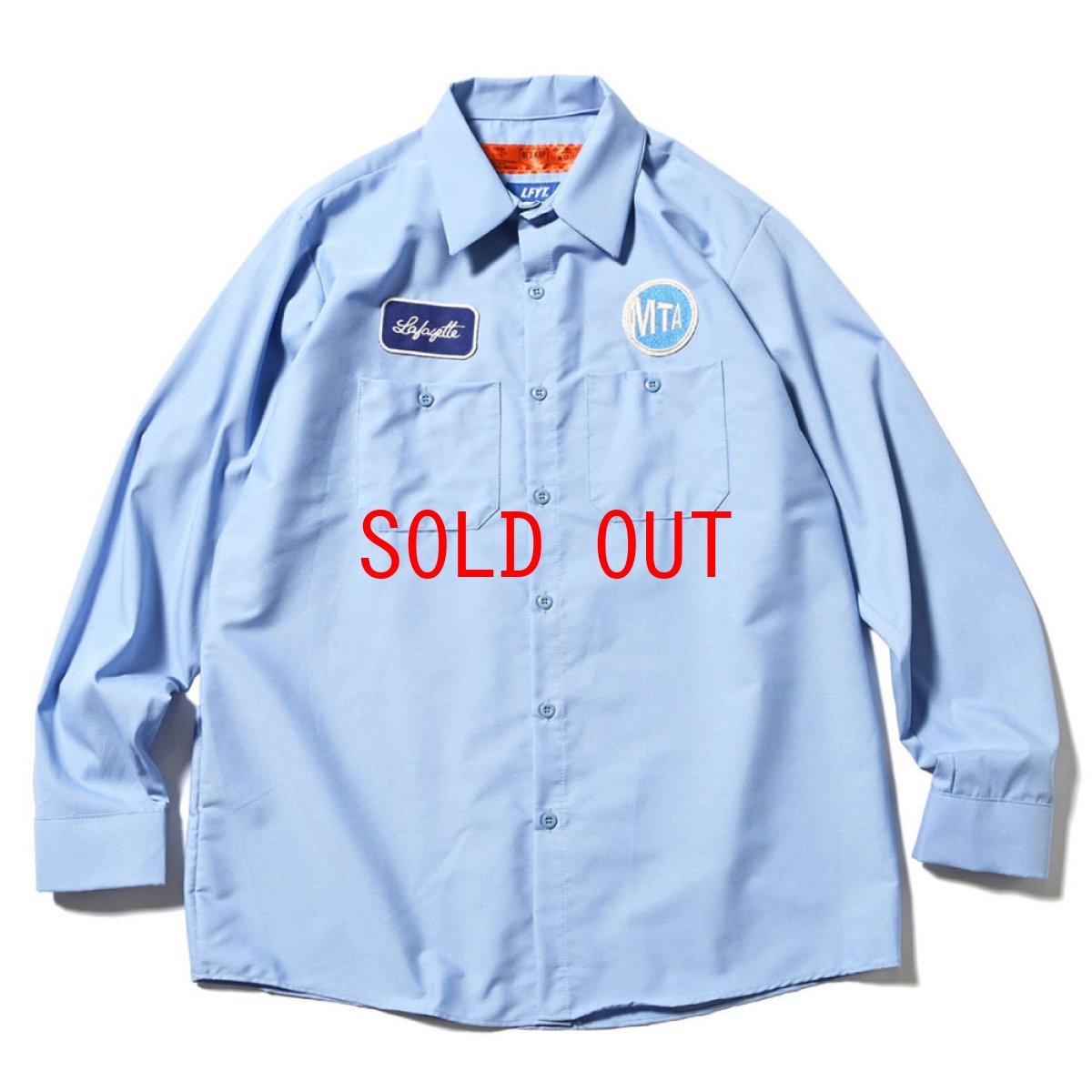 画像1: × MTA L/S Work Shirts オフィシャル メトロ 長袖 ワーク シャツ (1)