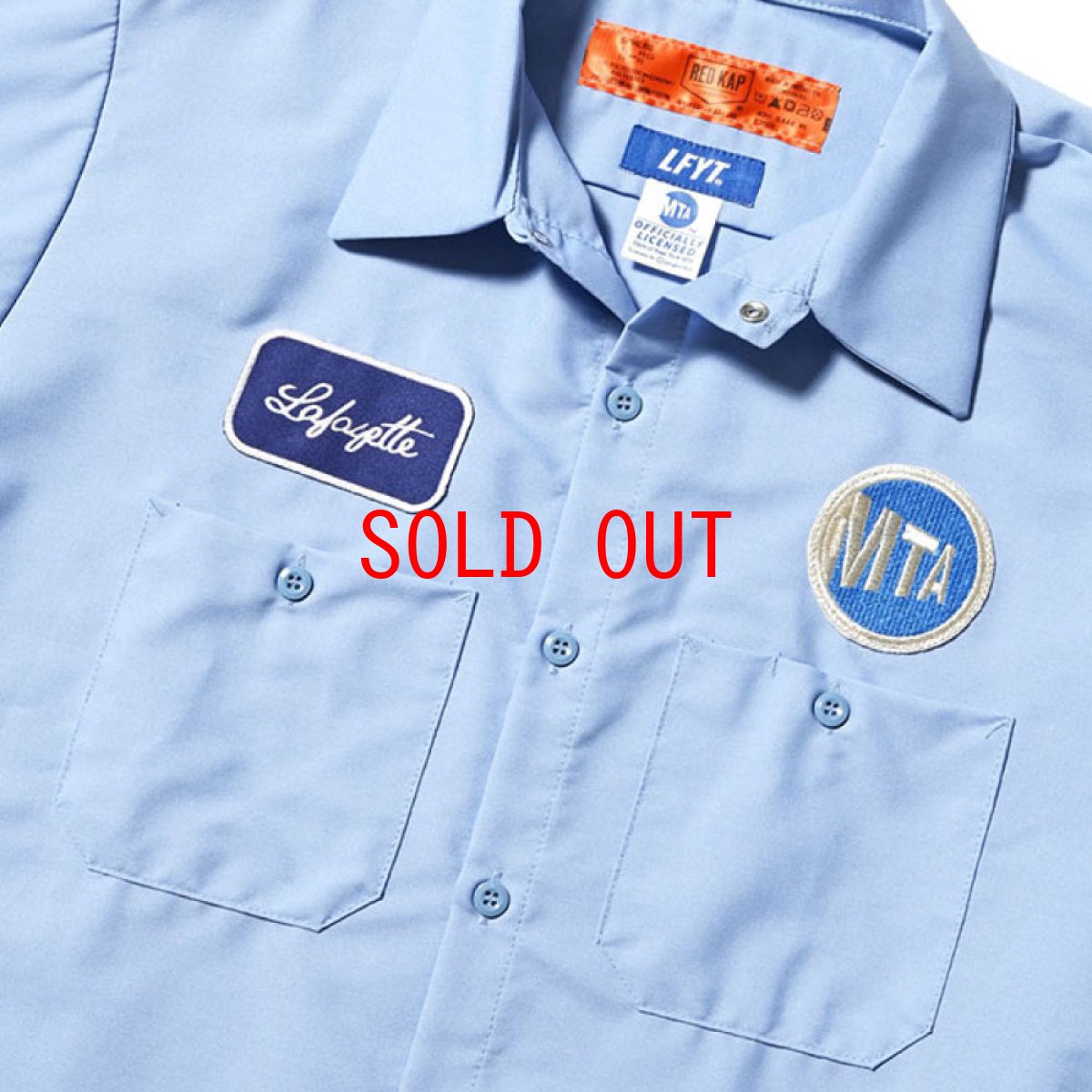 画像3: × MTA L/S Work Shirts オフィシャル メトロ 長袖 ワーク シャツ (3)