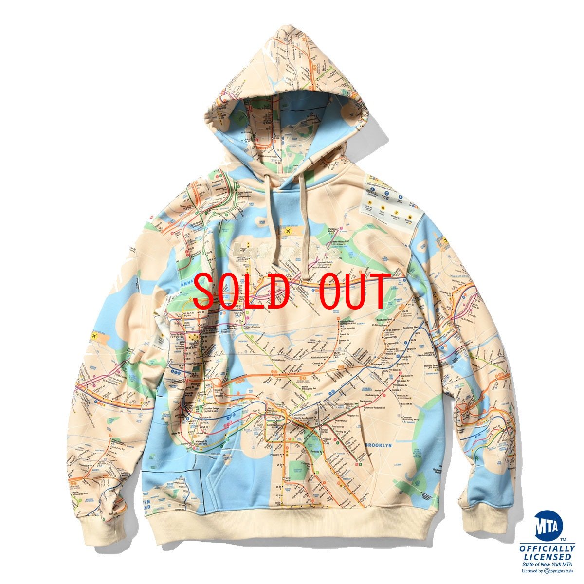 画像8: × MTA Subway Map Logo Sweat Hoodie プルオーバー パーカー メトロ エムティーエー スウェット フーディー (8)