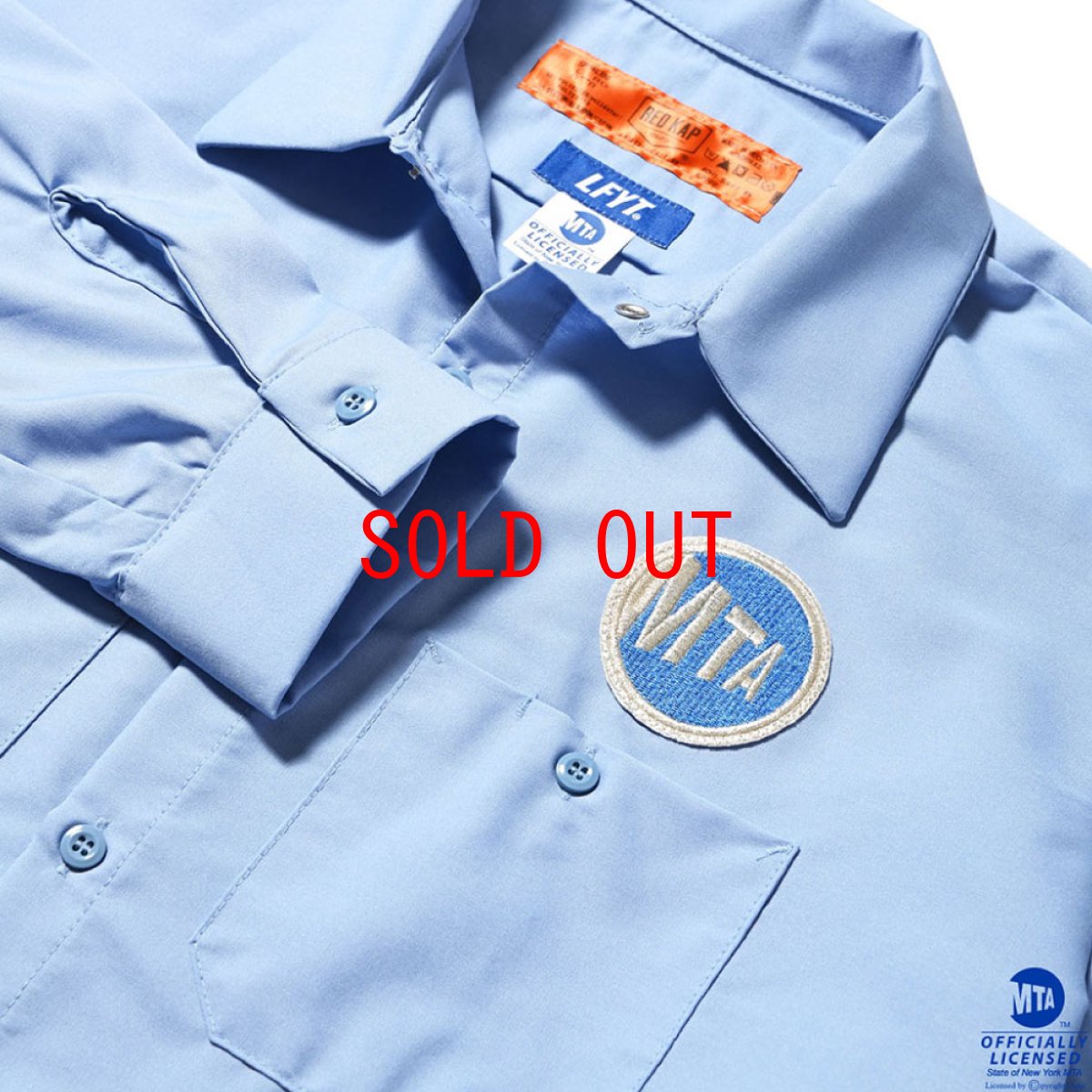 画像4: × MTA L/S Work Shirts オフィシャル メトロ 長袖 ワーク シャツ (4)