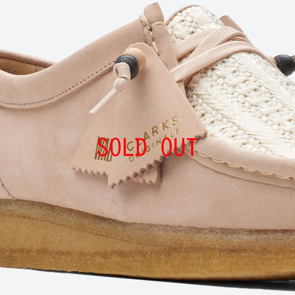 画像6: Wmns Wallabee Lo pink Natural Raffia クラークス オリジナルズ ワラビー ロー ピンク ラフィア レディースシューズ ウィメンズ (6)