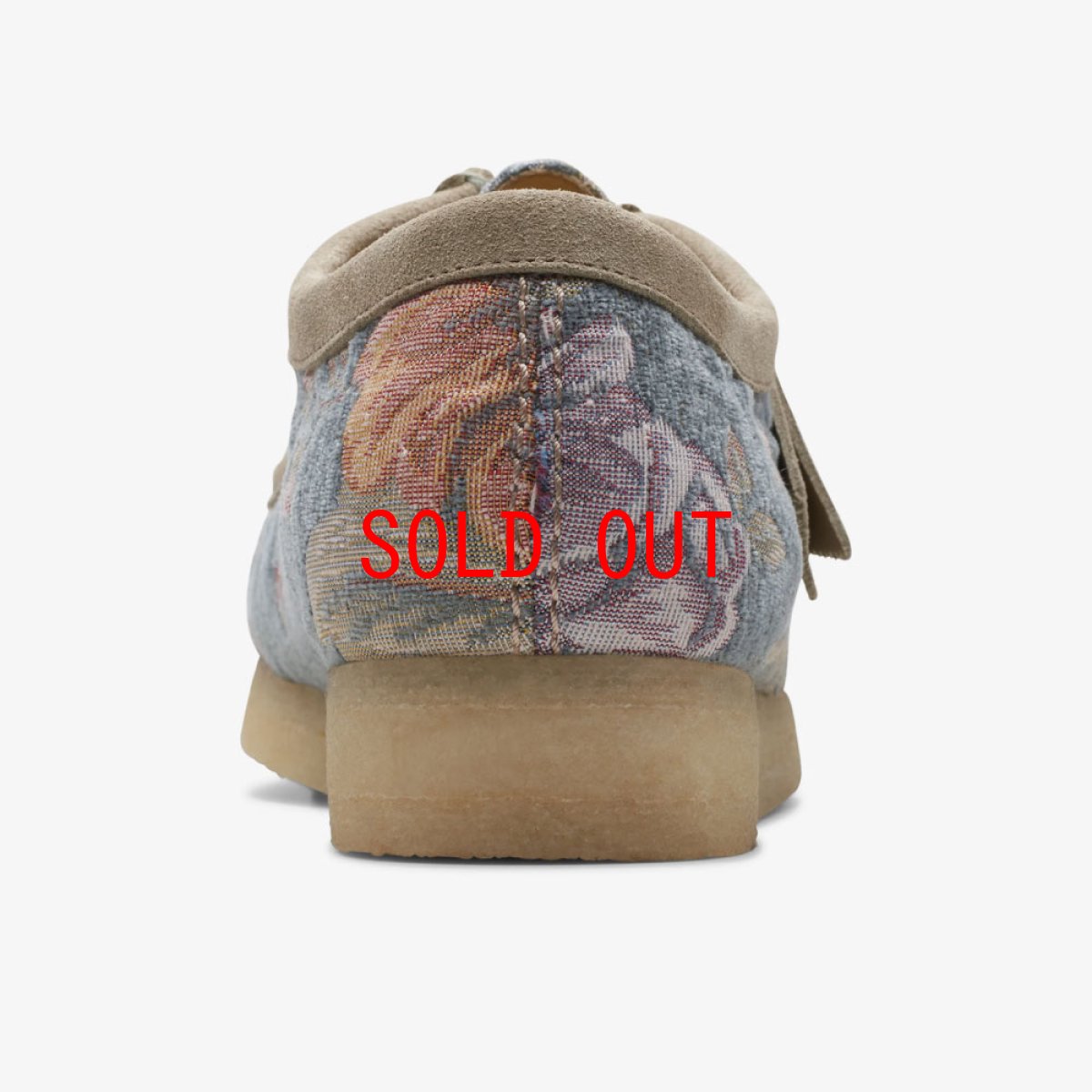 画像9: Wallabee Lo Grey Floral クラークス オリジナルズ ワラビー ロー グレー フローラル スエード クレープソール メンズ (9)