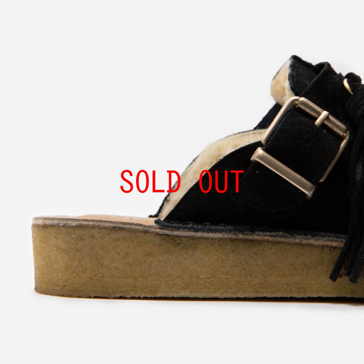 画像8: Wmns Trek Mule Warm Lined クラークス オリジナルズ ウィメンズ レディース トレック タッセル ミュール サンダル ブラック スエード (8)