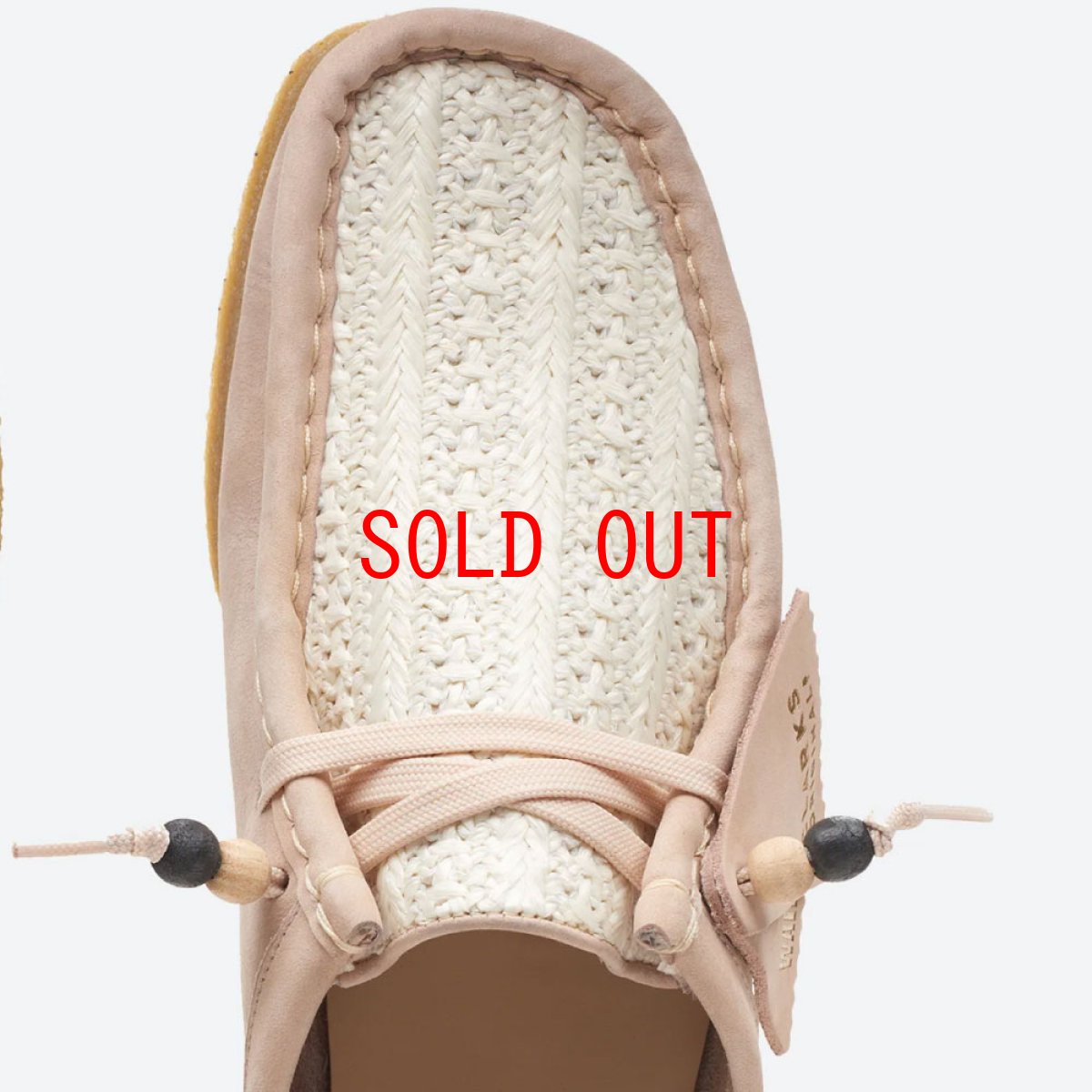 画像5: Wmns Wallabee Lo pink Natural Raffia クラークス オリジナルズ ワラビー ロー ピンク ラフィア レディースシューズ ウィメンズ (5)