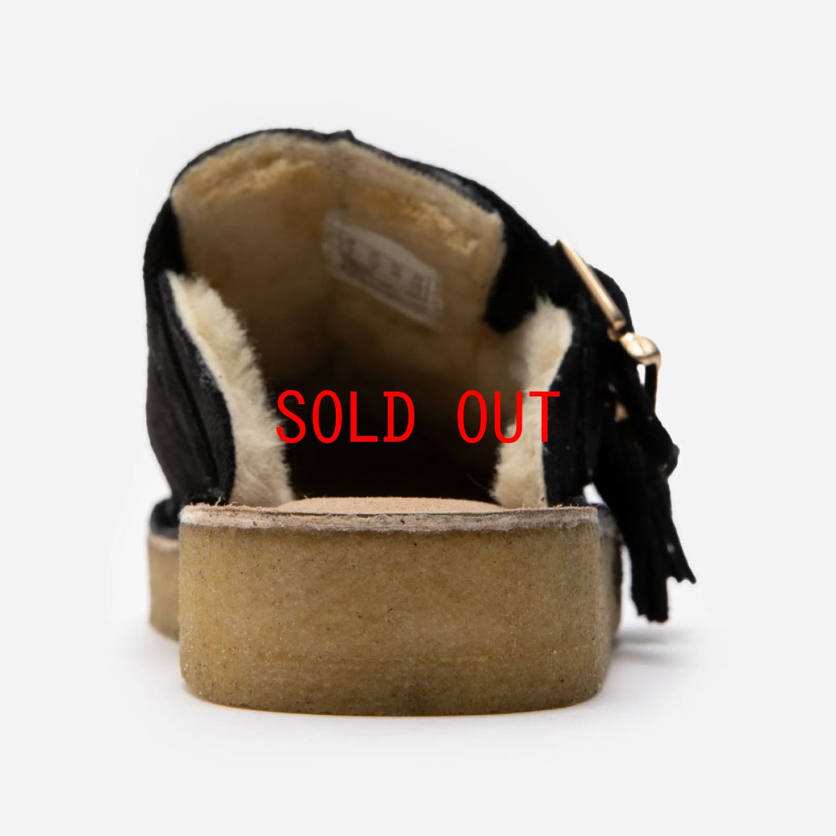 画像5: Wmns Trek Mule Warm Lined クラークス オリジナルズ ウィメンズ レディース トレック タッセル ミュール サンダル ブラック スエード (5)