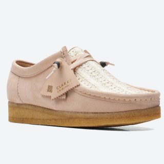 Clarks W Wallabee Lo pink Natural Raffia クラークス ワラビー SHELLTER ONLINE SHOPはClarks (クラークス)正規取扱 / Clarks